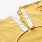 ABELLIN, organic t-shirt for disabled children - Curry Yellow (snap buttons at the neck)